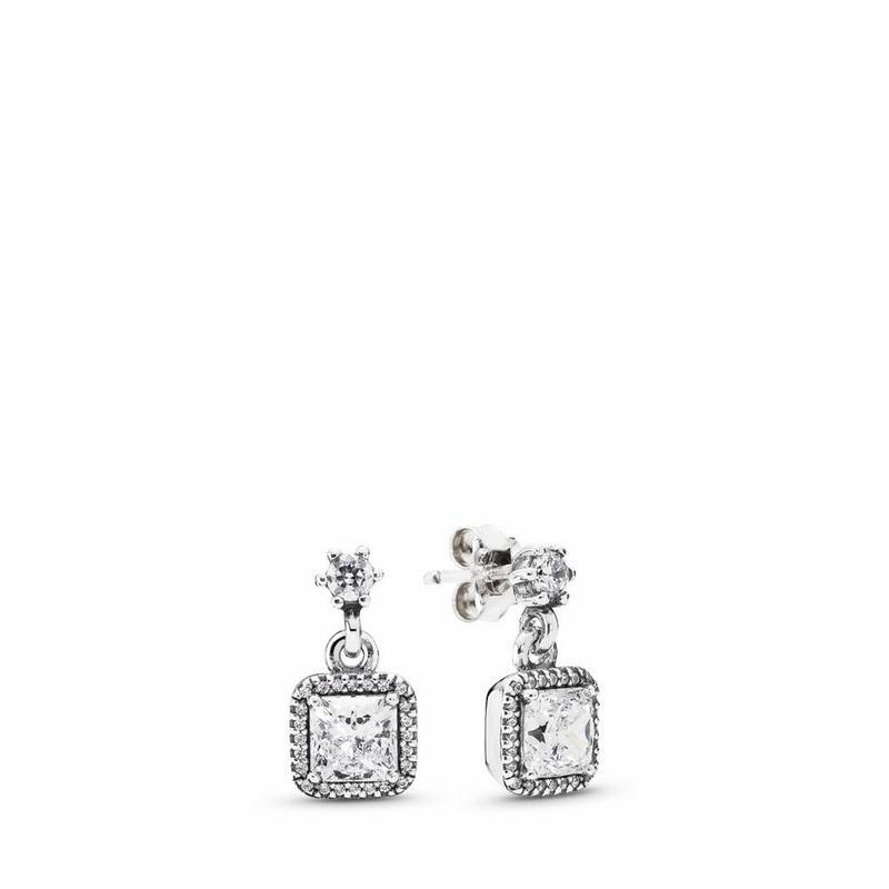 Pandora Timeless Elegance Drop Earrings Silver Egypt PC8541962